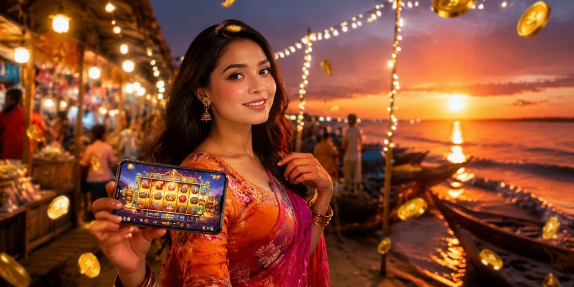 A player enjoying casino games and lottery on mobile at Cox's Bazar beach