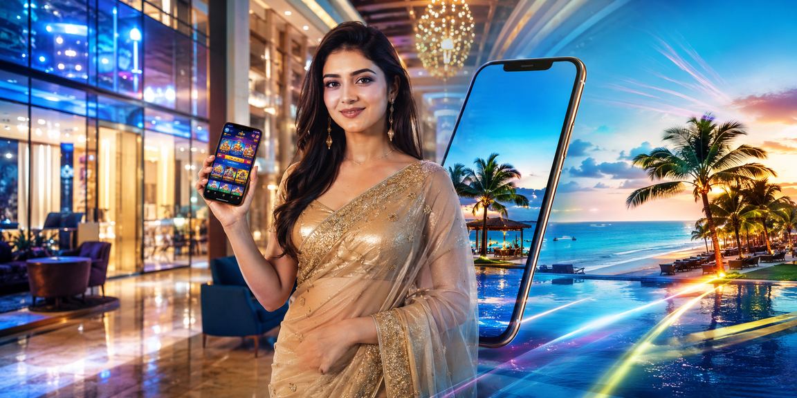 A Bangladeshi model in Gazipur using a casino voucher on mobile